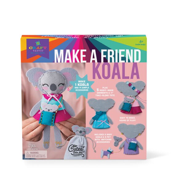 Play Monster 97pc Make A Friend Koala Sewing Craft Kit