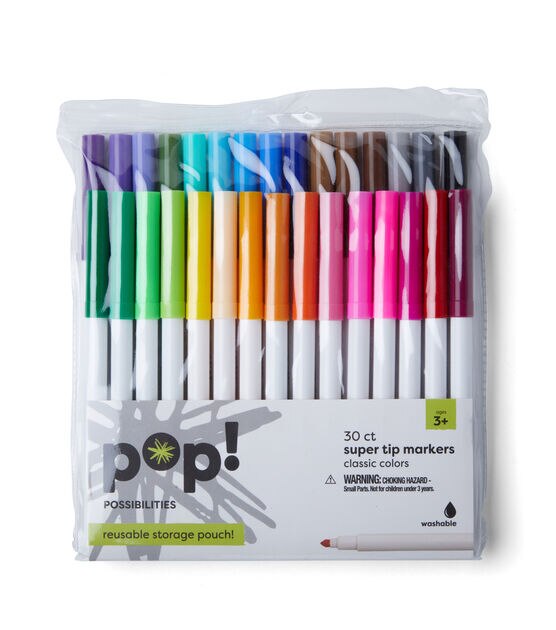 Elephant Steps on Instagram: Washable Marker Normal Tip 12 colors