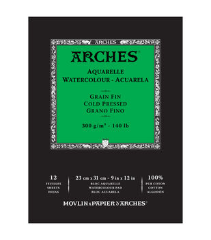 Arches Paper - NOT Watercolour Paper 185gsm - £6.10 - Pegasus Art