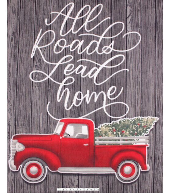 72 Wide All Roads Lead Home No Sew Fleece Blanket by Place & Time