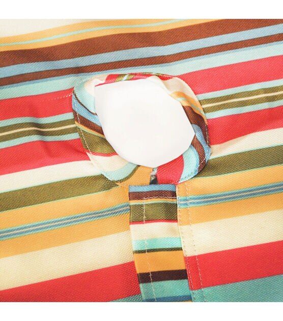 Design Imports Summer Stripe Outdoor Tablecloth Round 60", , hi-res, image 3