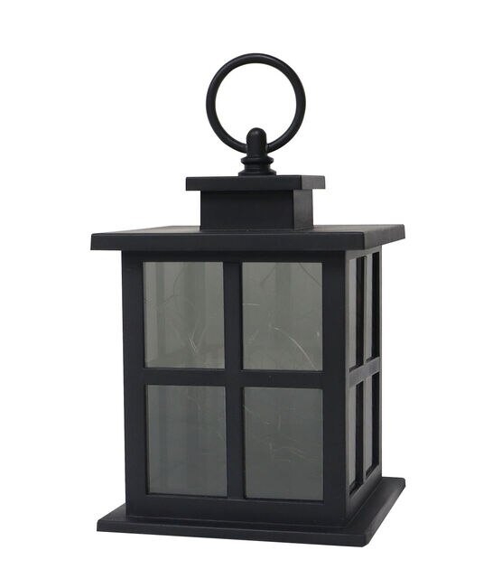 7" Black LED Rustic Lantern by Place & Time, , hi-res, image 5