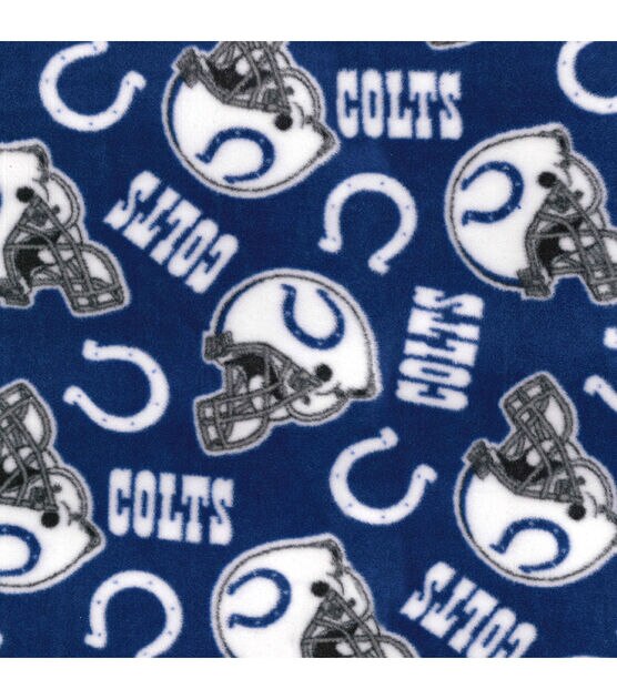 Fabric Traditions Indianapolis Colts Fleece Fabric Tossed