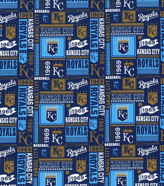 MLB Kansas City Royals Cotton Fabric