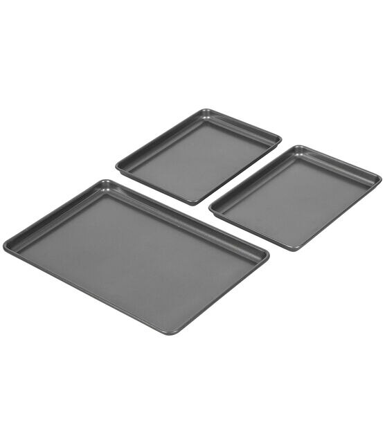 Chicago Metallic Non-Stick Toaster Oven Bakeware Set, 4-Piece