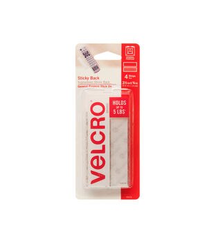 Velcro Brand Sticky Back for Fabric Tape 4x6 White