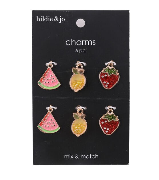 6ct Fruit Shoe Charms by hildie & jo