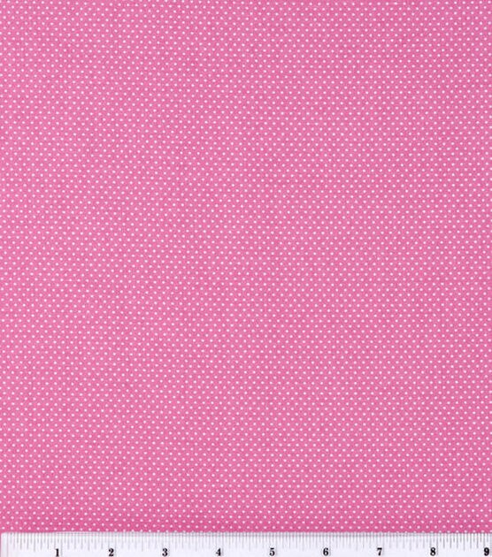 Small Dots on Pink Quilt Cotton Fabric by Keepsake Calico