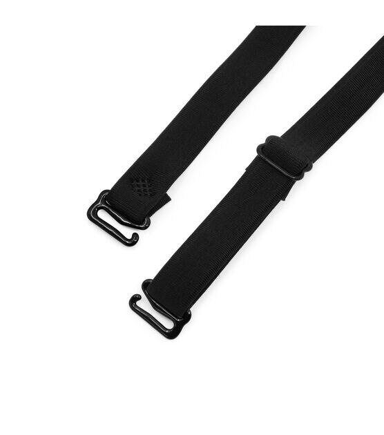 Dritz Detachable & Adjustable Fashion Straps, 1 Pair, Black