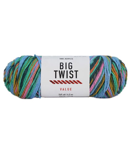 Jo-Ann Big Twist Value Yarn * 6oz Skein Lots * Various Colors * 4 Medium  Worsted