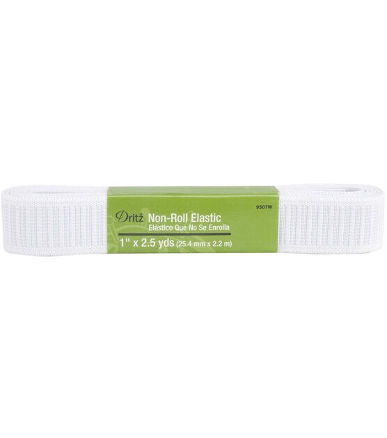 Sale Elastic ~ Non-roll Elastic Width 1 White (30 Inches / Pack)
