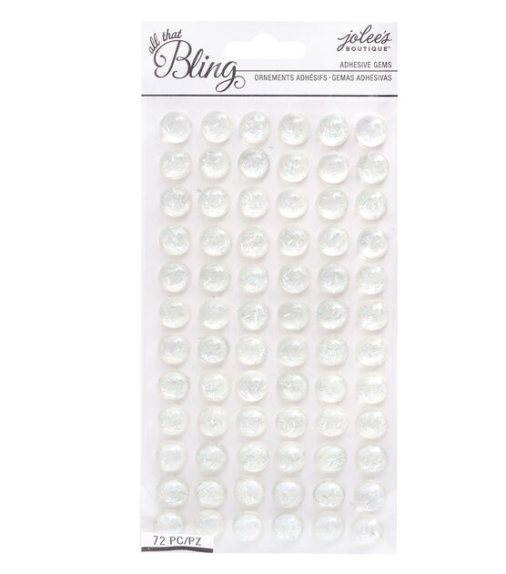 American Crafts Bling Stickers Clear Circle Confetti