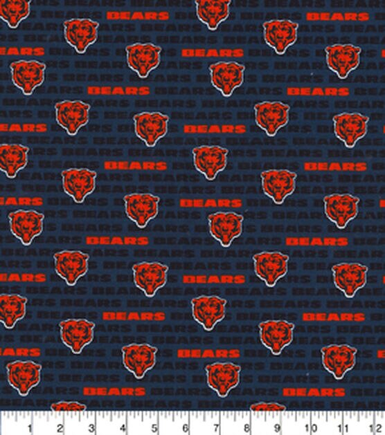 NFL Dark Blue Chicago Bears Cotton Duck Canvas, , hi-res, image 2