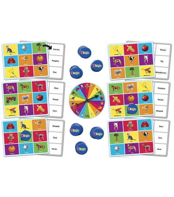 MasterPieces 70ct Farm Bingo Kids Games, , hi-res, image 2