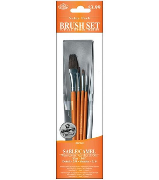 Value Pack Brush Sets Sable & Camel