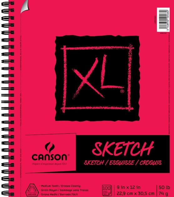 100 Sheets of Spiral Bound Sketch Book 9X12 Inch Drawing Paper Sketchbook  Pad