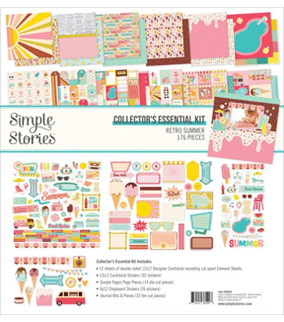 Simple Stories 12x12 Retro Summer Collector's Essential Kit