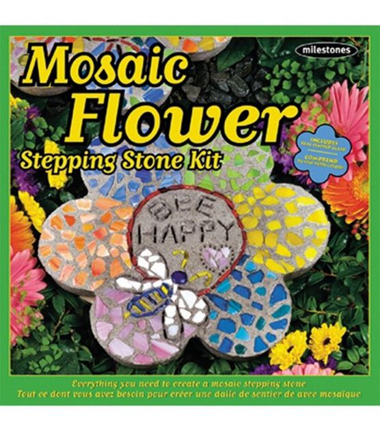 Midwest Products Mosaic Stepping Stone Kit, Daisy