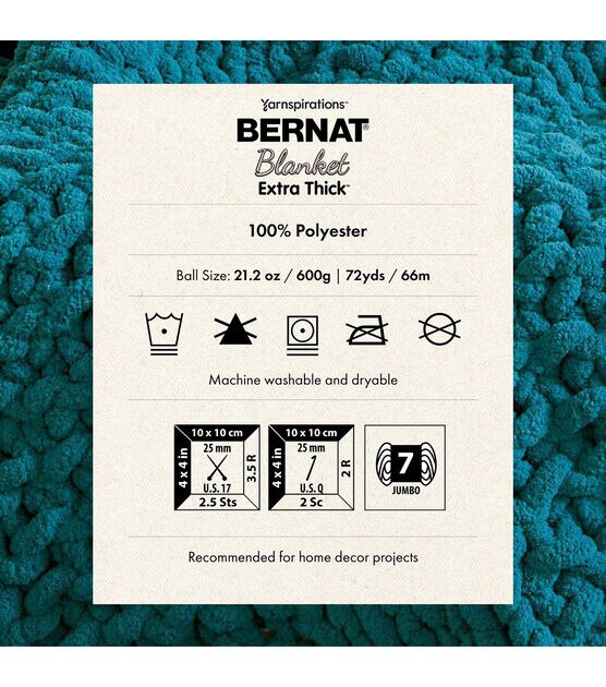 Bernat® Blanket Extra Thick™ #7 Jumbo Polyester Yarn, Oatmeal 21.2oz/600g,  72 Yards 