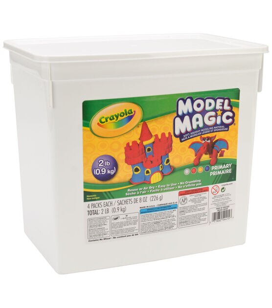 4-in-1 Air-Dry Clay Buckets, Classic Colors, Crayola.com