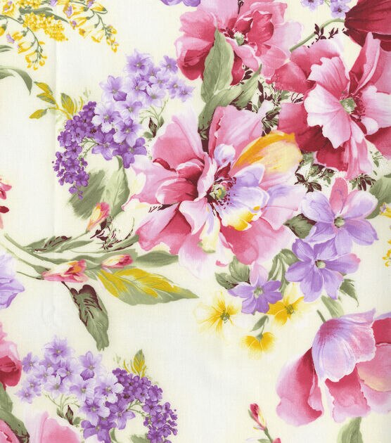 Hi Fashion Large Floral Premium Cotton Fabric