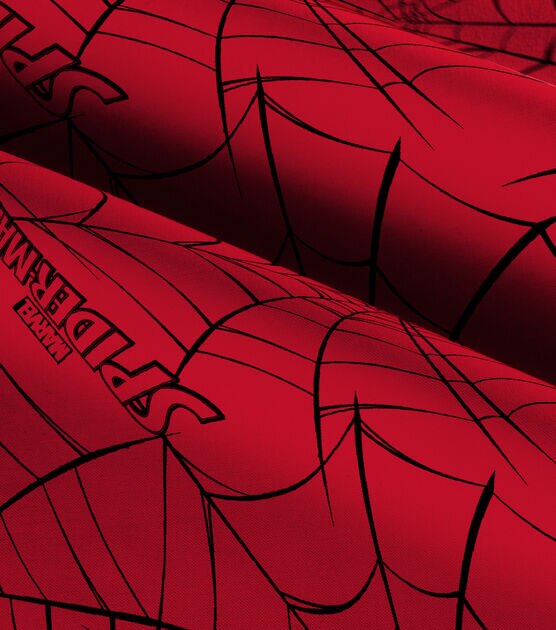Spider-Man Web Head Toss Dark Grey Premium Quality 100% Cotton Sold by The  Yard.