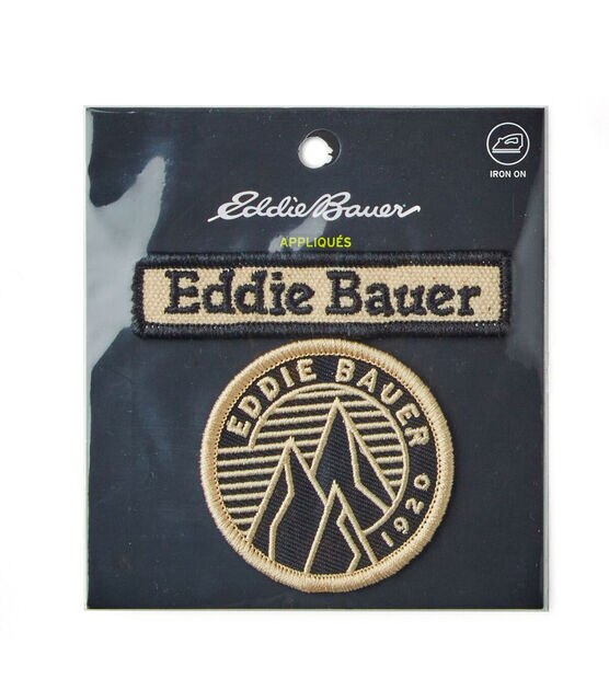 Eddie Bauer 2ct Name Iron On Patches