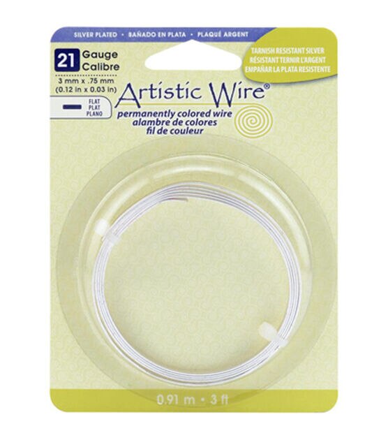 Beadalon Artistic 14-Gauge Craft Wire in Tarnish Resistant Silver - Jesse  James Beads