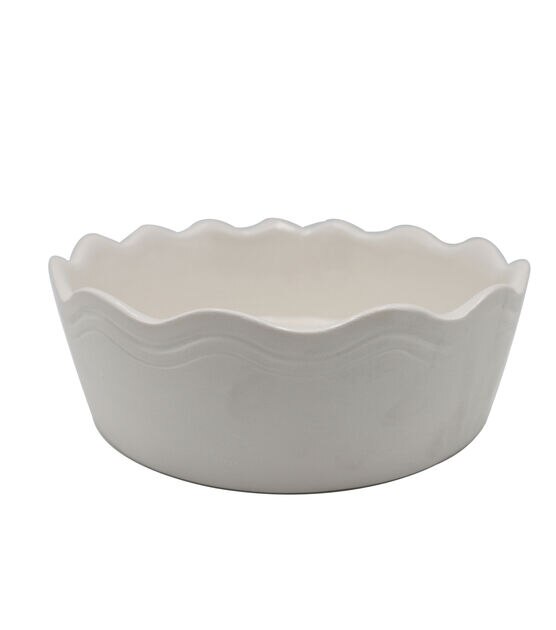 8" Ceramic Scalloped Dish by Place & Time