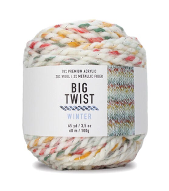 Crafted by Catherine Arctic Twist Yarn, 100% Polyester, 54 yd