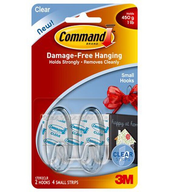 Command Clear Small Wire Hooks