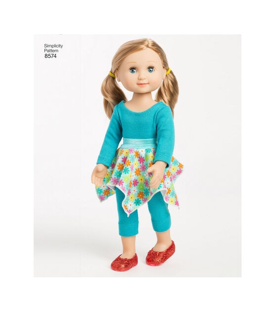 Simplicity Pattern 8574 14" Doll Clothes, , hi-res, image 4