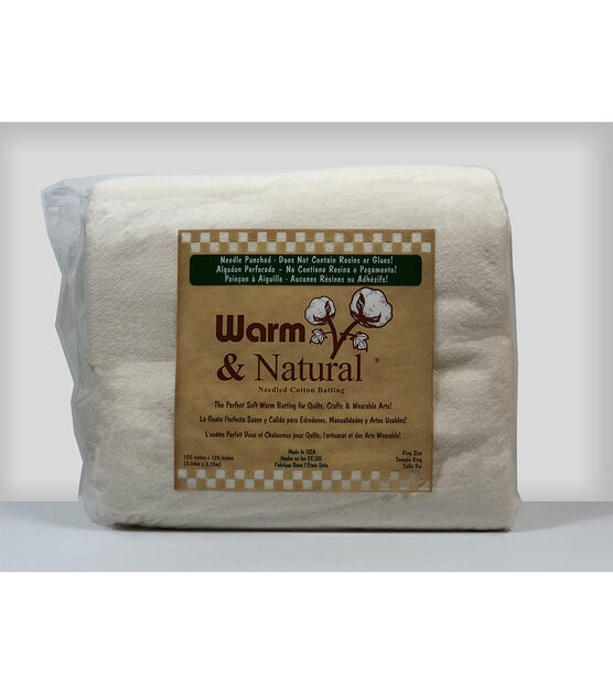 The Warm Company Warm & Natural King Cotton Needled Batting