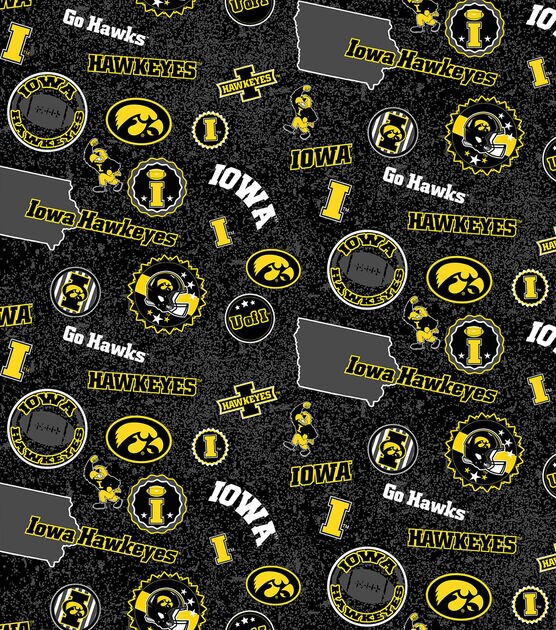 Univeristy of Iowa Hawkeyes Cotton Fabric Home State, , hi-res, image 2