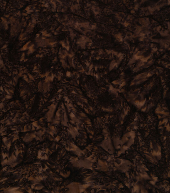 Dark Brown Tonal Batik Cotton Fabric