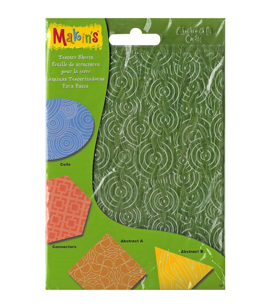 Makin's Clay Texture Sheets, 7 x 5-1/2, 4pk 