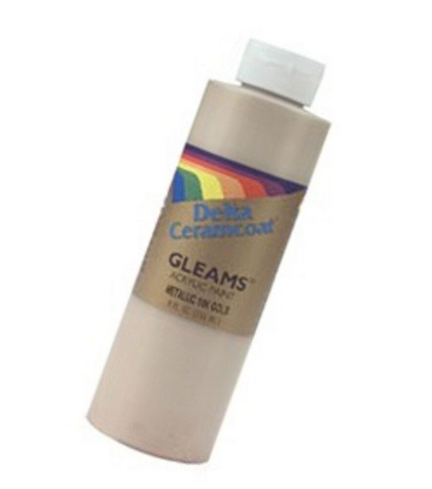 Ceramcoat Acrylic Paint 8oz, 14k Gold - Opaque, swatch