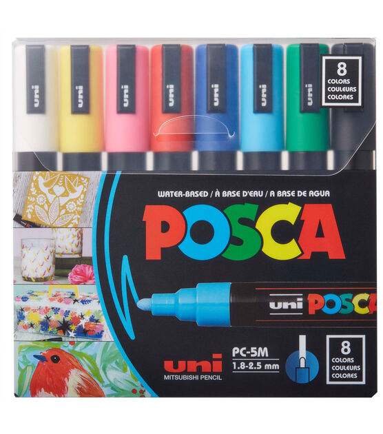 POSCA Coloring 8 pk Medium Paint Markers