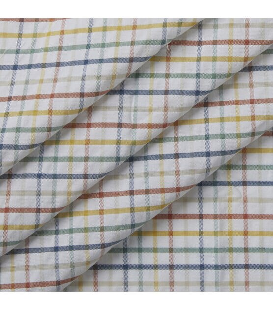 Rainbow Grid Seersucker Kids Fabric by POP!, , hi-res, image 2