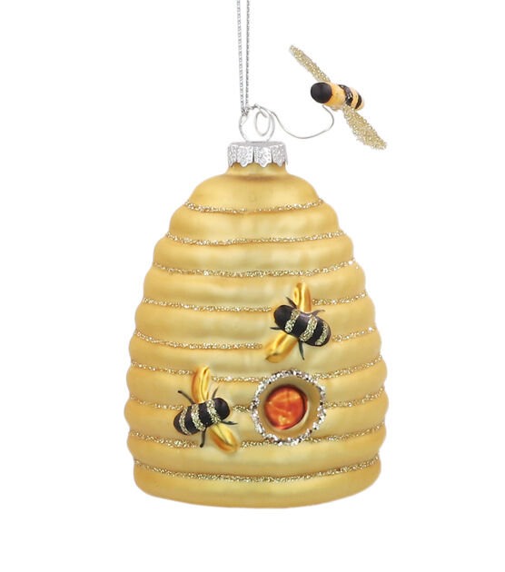 Glowing Bee Mosaic, Bee Circle Ceramic Ornament Christmas Gift For Bee –  Famhose