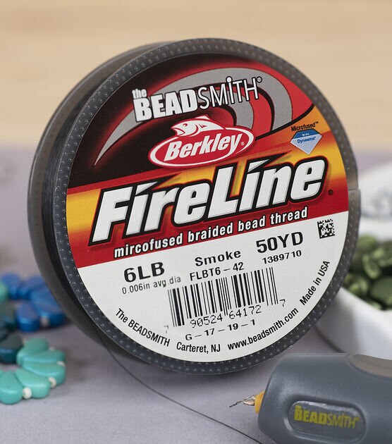 FireLine Braided Bead Thread - 6 lb - Smoke