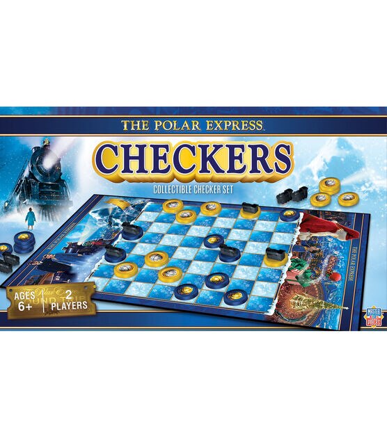 MasterPieces 34ct The Polar Express Checkers Licensed Board Game