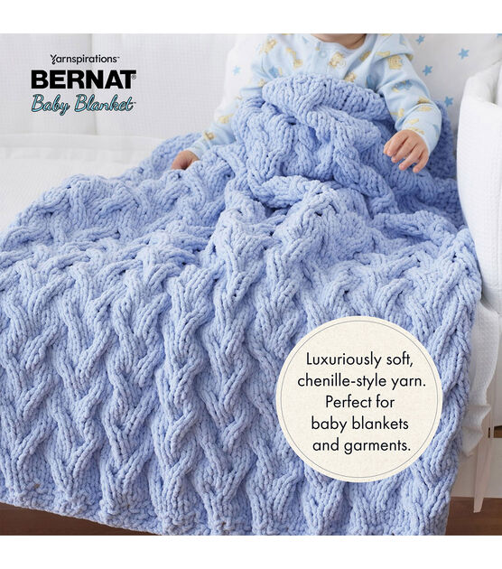 Bernat Baby Blanket 220yds Super Bulky Polyester Variegated Yarn, , hi-res, image 3