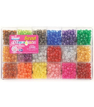 6 Multicolor Neon Pop Tabs 150ct - Kids Pony Beads - Kids