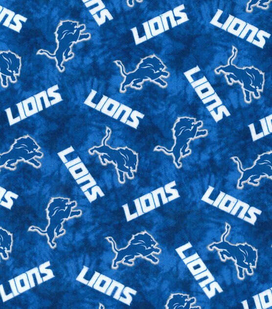 Fabric Traditions NFL Detroit Lions Tie Dye Flannel