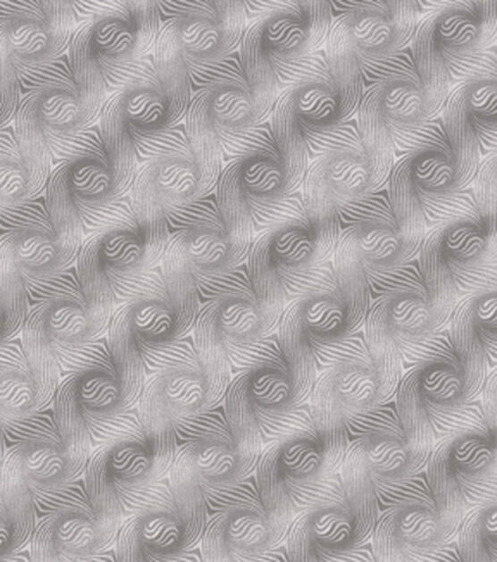 Fabric Traditions Gray Tonal Quilt Glitter Cotton Fabric