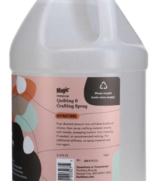  Magic Premium Quilting & Crafting Spray CanFabric Spray For  Cutting, Creg, & SewingBest Press Spray Starch For Quilting To Flatten  Seams & WrinklesWrinkle Spray