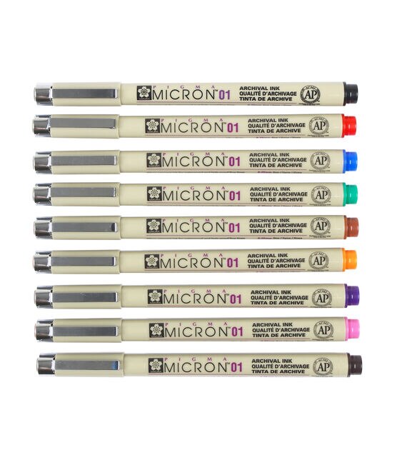 Joann Fabrics Pigma Micron Pens 005 .2mm 6 Pkg Black