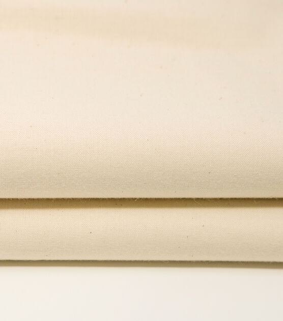 Extra Wide 100% Cotton Muslin, Unbleached Natural Color, 120 Wide