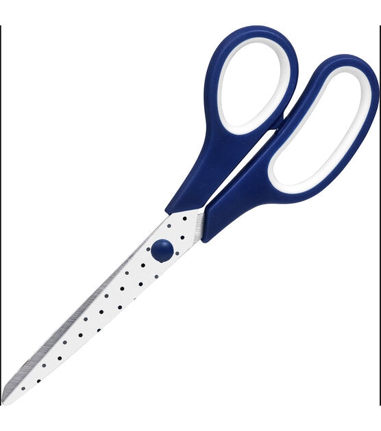 Top Notch Navy Poka Dot Multipurpose Fabric Scissors - Sewing Fabric Scissors & Fabric Shears - Sewing Supplies